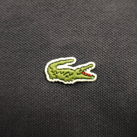 Lacoste Long-Sleeve Polo Shirt Men’s Medium Navy Classic Cotton Croc Logo - Picture 4 of 11